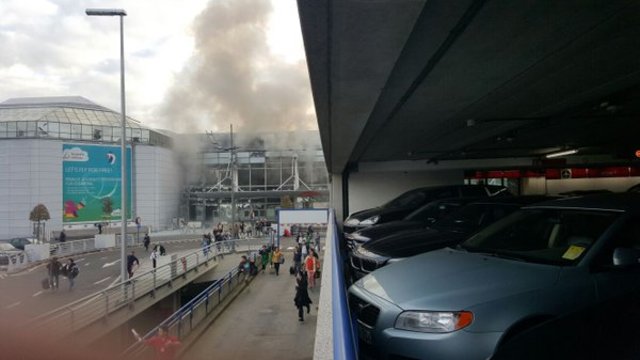 Ужасяващо! 22.03.2016 ВЗРИВОВЕ на летище в Брюксел !BREAKING Two Explosions at Brussels Airport