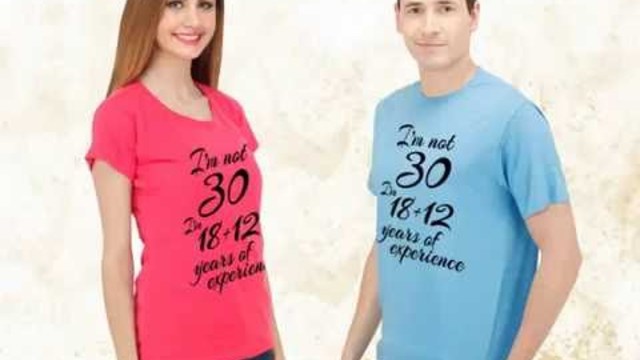 Turquoise Colour Funny T Shirts