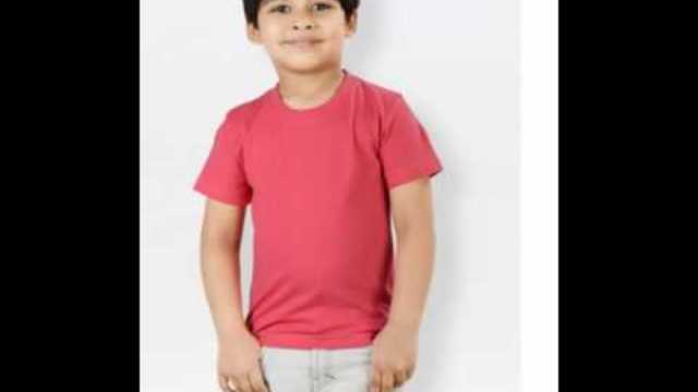Kids Plain Fuchsia Colour Tee Shirts