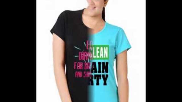 Womens Black Colour Funny T Shirts