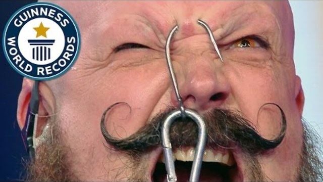 Extreme forehead and cheek weight lifting // Guinness World Records Italian Show (Ep 25)