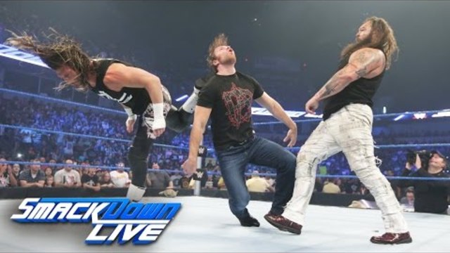Dolph Ziggler superkicks Dean Ambrose during Bray Wyatt altercation: SmackDown Live, Aug. 9, 2016