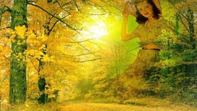 Листья желтые над городом кружатся