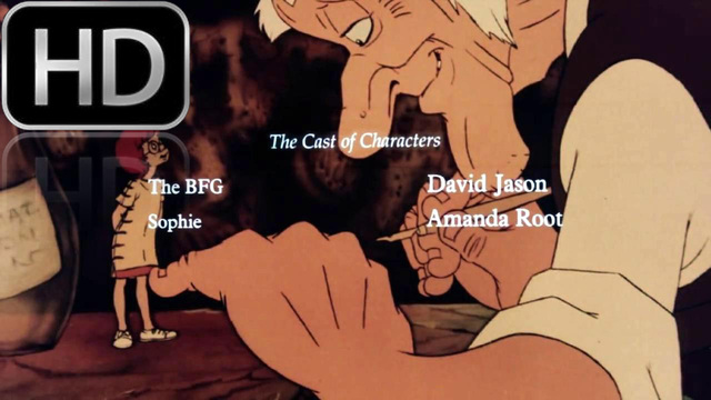 [4/3] Добрият Великан {финални надписи} анимация приказка - ГДВ Големият Дружелюбен Добър (1989) The BFG Big Friendly Giant HD
