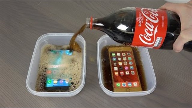 Samsung Galaxy S7 Edge vs. iPhone 6S Plus Coca-Cola Freeze Test 9 Hours! Will It Survive ?