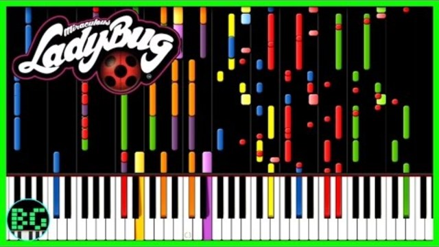 Miraculous Ladybug - theme song ремикс в Synthesia