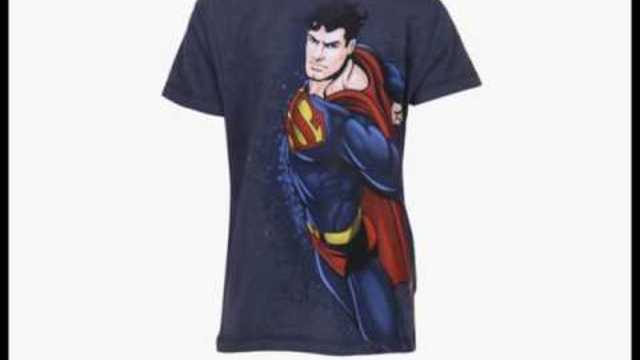 Justice League Superman Turquoise Colour Printed Cotton T Shirts