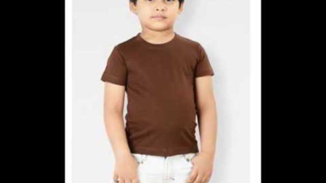 Kids Plain Fuchsia Colour T Shirts