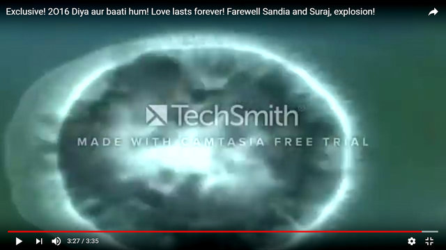 Exclusive! 2O16 Diya aur baati hum! Love lasts forever! Farewell Sandia and Suraj, explosion!