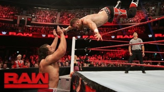 Sami Zayn vs. Rusev - Intercontinental Championship Qualifying Match: Raw, Nov. 7, 2016