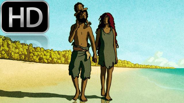 [5/5] Червената костенурка - анимация, оцеляване: Робинзон Крузо ~ Корабокрушенецът (2016) La tortue rouge / The Red Turtle [HD]