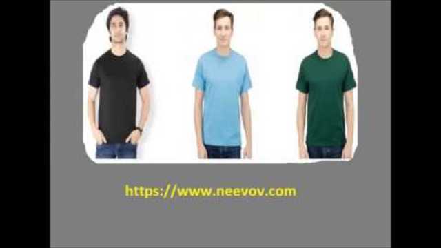 Crew Neck Dark Green Colour Mens T Shirts