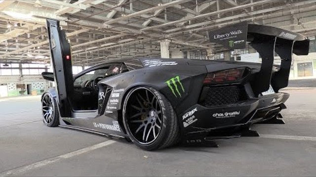 Liberty Walk Lamborghini Aventador w/ Fi Exhaust - Start, Revs & Fly By's!