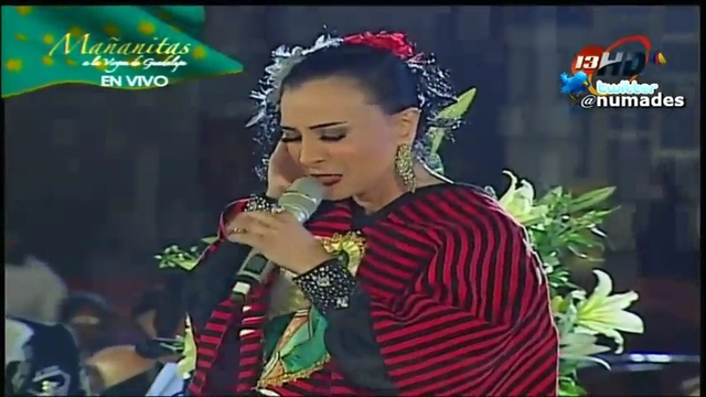 Beatriz Adriana le canta a la Virgen de Guadalupe