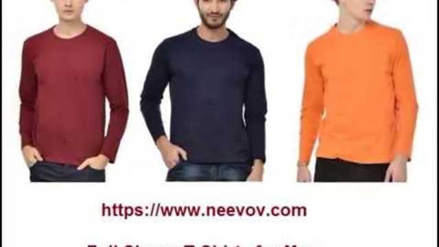 Full Sleeve Red Colour Mens T Shirts