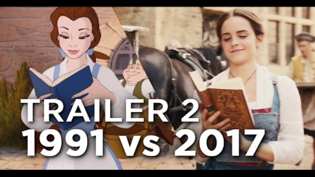 трейлър 2: анимацията с/у филма - Красавицата и Звяра # Beauty and the Beast Trailer 2 - 1991 vs 2017 Comparison/Side by Side