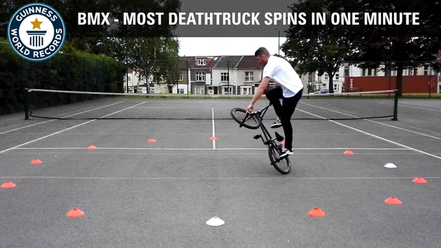 BMX - Most deathtruck spins in one minute - Guinness World Records