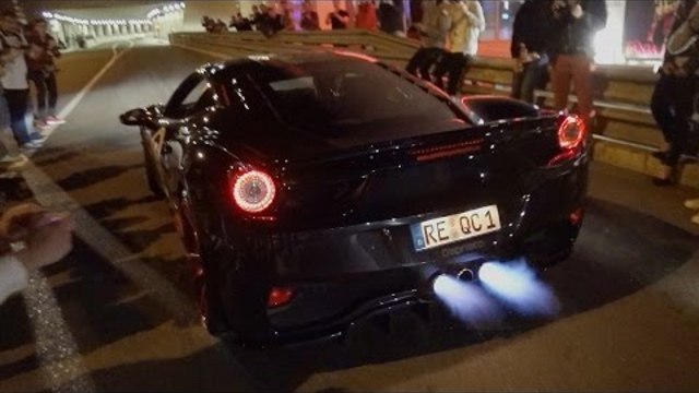 Monaco Supercar Night MADNESS! Flames, Revs & Accelerations!