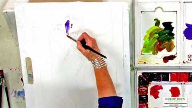 Watercolor Techniques with Janet Rogers - Painting an Iris - Part 2