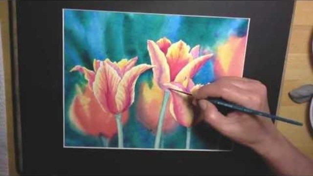 Tulips in Watercolor