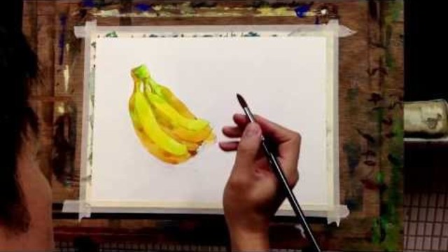 Рисуване на банани /акварел/