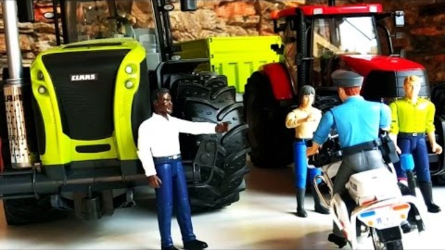BRUDER Toys construction company - RC Tractor at work for children