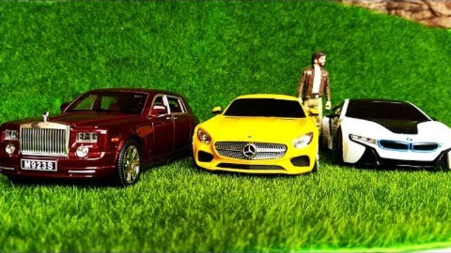 Colors with Car Parking Street Vehicles Toys - Colors Cars Videos for Children