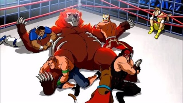 Scooby-Doo! WWE John Cena, Sin Cara & Kane vs  Ghost Bear HD