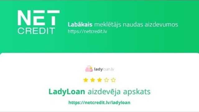 LadyLoan | Ātrais Kredīts līdz 2000€ 15 minūtēs ➔ Uzzini vairāk