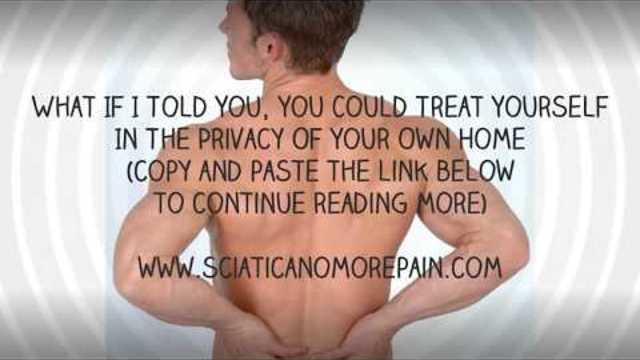 Get rid of sciatica back pain fast with this at home treatment