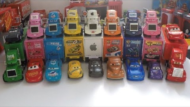 Learn Colours Disney Pixar Tomica Truck Hauler Mack Truck Carry Case Disney Cars 3 Numbers Cars