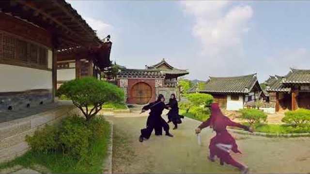 Shadow Warriors - Amazing NINJA Fight. 360° Panorama