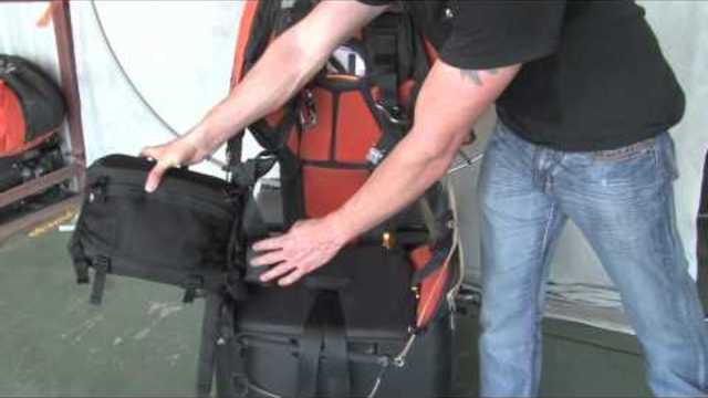 How to install a resesrve parachute on a Nirvana Paramotor, Paradrenalin Powered Paragliding