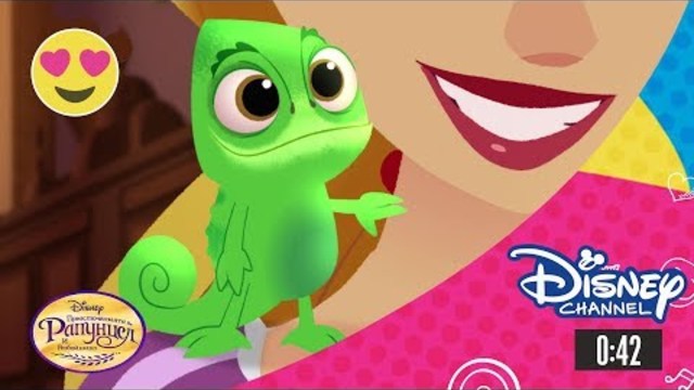 Паскал от Приключенията на Рапунцел и разбойника | Характеристика: профил на хамелеона [HD]