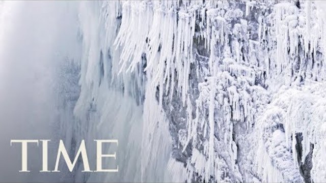 Вижте Ниагарският водопад през зимата (ВИДЕО) 2018 г.