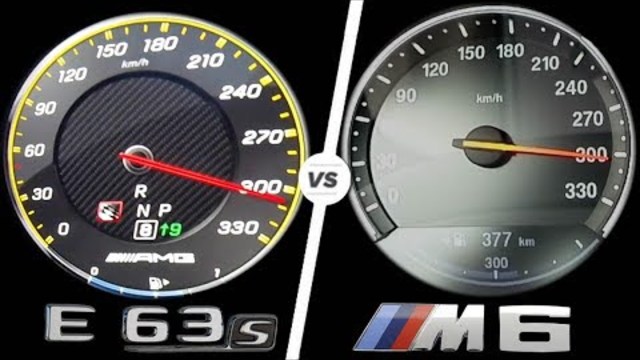 Mercedes E63 AMG 2017 vs BMW M6 2017 ACCELERATION TOP SPEED 0-300km/h AUTOBAHN POV by AutoTopNL