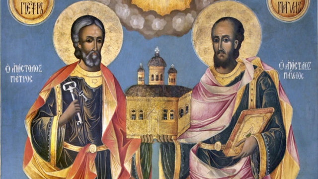 29 юни Св. Петър и Св. Павел 2018 - Днес е Петровден, почитаме първовърховните апостоли Петър и Павел