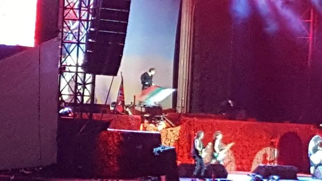 Хеви-метъл легендата „Iron Maiden” концерт в Пловдив на 22 юли 2018 г.-Самолет и чудовище на сцената в чудовищното шоу