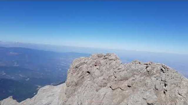 Панорама от връх Митикас, Олимп, Гърция