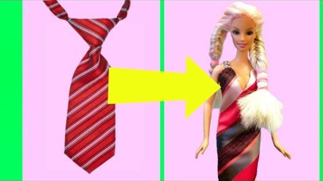 how-to-make-no-sew-doll-dress-gown-diy-barbie-clothes-making-kids