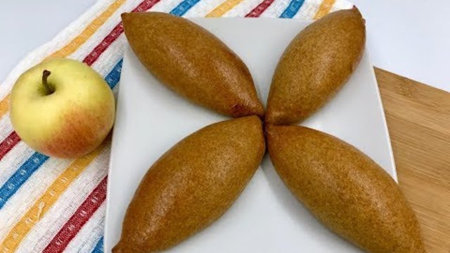 Пирожки на фурна - рецепта с извара, ябълки и пълнозърнесто брашно | Фитнес рецепта с извара