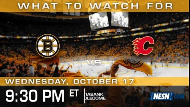 Bruins vs. Flames preview