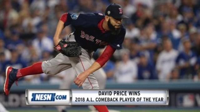David Price captures 2018 A.L. Comeback Player of the Year honors