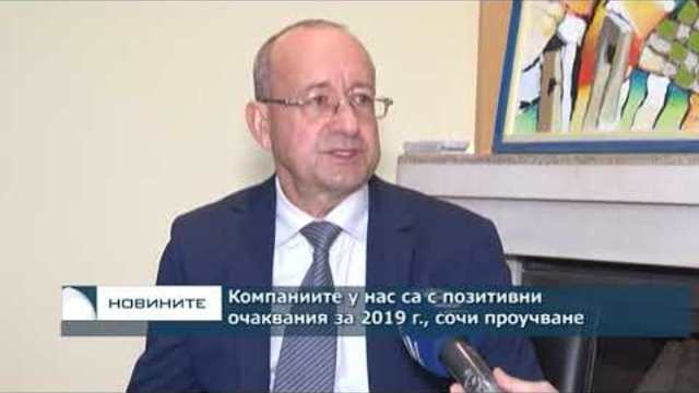 Бизнес компаниите у нас са с позитивни очаквания за 2019 г., сочи проучване