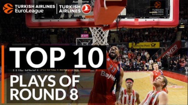 Топ 10 играчи - турнири на EuroLague на турските авиолинии Редовен сезон 8 кръг