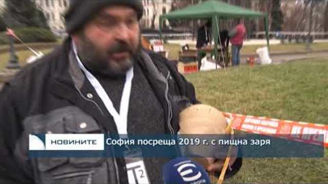 София посреща 2019 г. с пищна заря