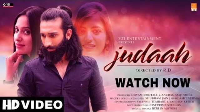 Official Video: JUDAAH Song | YZI Entertainment | Shubham Jain | R.D #judaah #firstlovesong2019