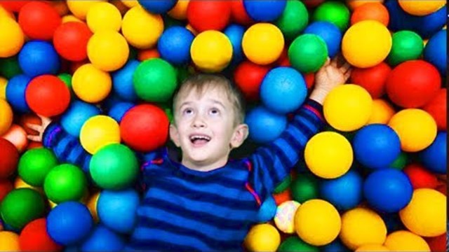 David Pretend Play indoor playground at center for children with nursery rhymes songs for babies