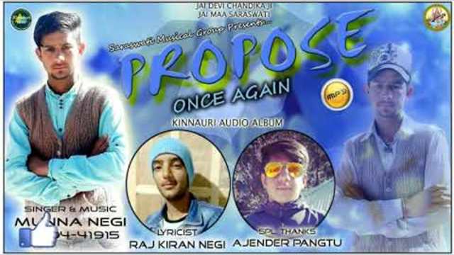 Latest Kinnauri Song ( 2019 ) | Propose once again | By Munna Negi | Kinnauri VEVO