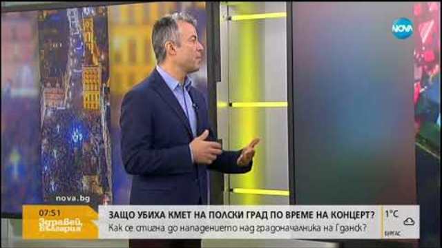 Защо убиха кмет на полски град по време на концерт - Здравей, България (15.01.2019)